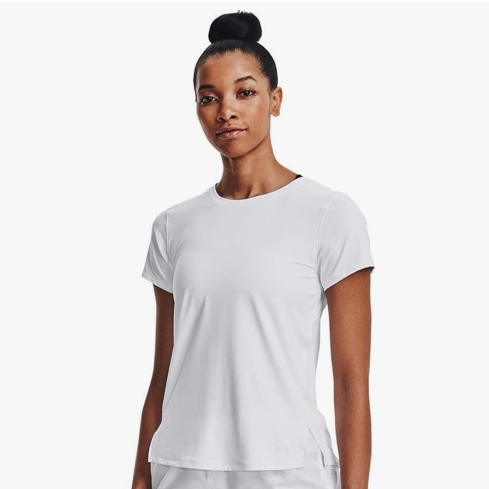 Under Armour White Short-Sleeve Tee and Athletic Shorts Set